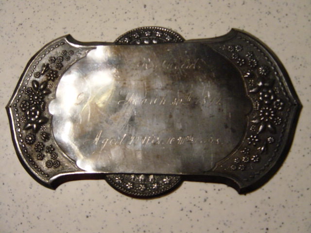 The Free Genealogy Death Record on the Coffin Plate of James Rutherford 1819 ~ 1891