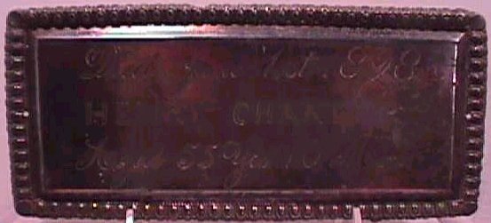 The Coffin Plate of Henry Chanler 1843~1898 is Free Genealogy