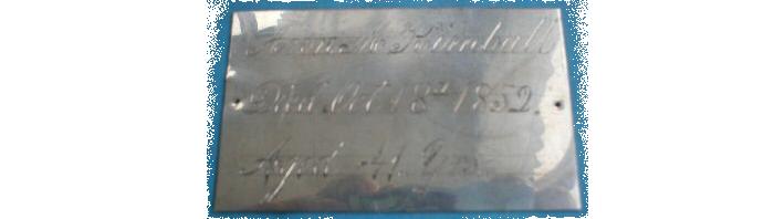 The Birth Record and Death Record on the Coffin Plate of Ann M. Kimball is Free Genealogy