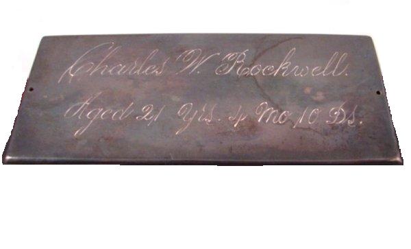 The Free Genealogy Death Record on the Coffin Plate of Charles W Rockwell