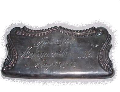 The Free Genealogy Death Record on the Coffin Plate of  Margaret C Clark 1810 ~ 1904