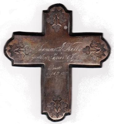 The Free Genealogy Death Record on the Coffin Plate of Thomas Kelly 1874 ~ 1880