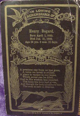 henry bogard 1883 - 1908 death