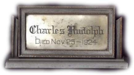 The Birth Record and Death Record on the Coffin Plate of Charles Rudolph is Free Genealogy