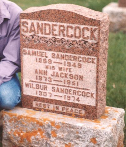 search cemetery death records sam sandercock